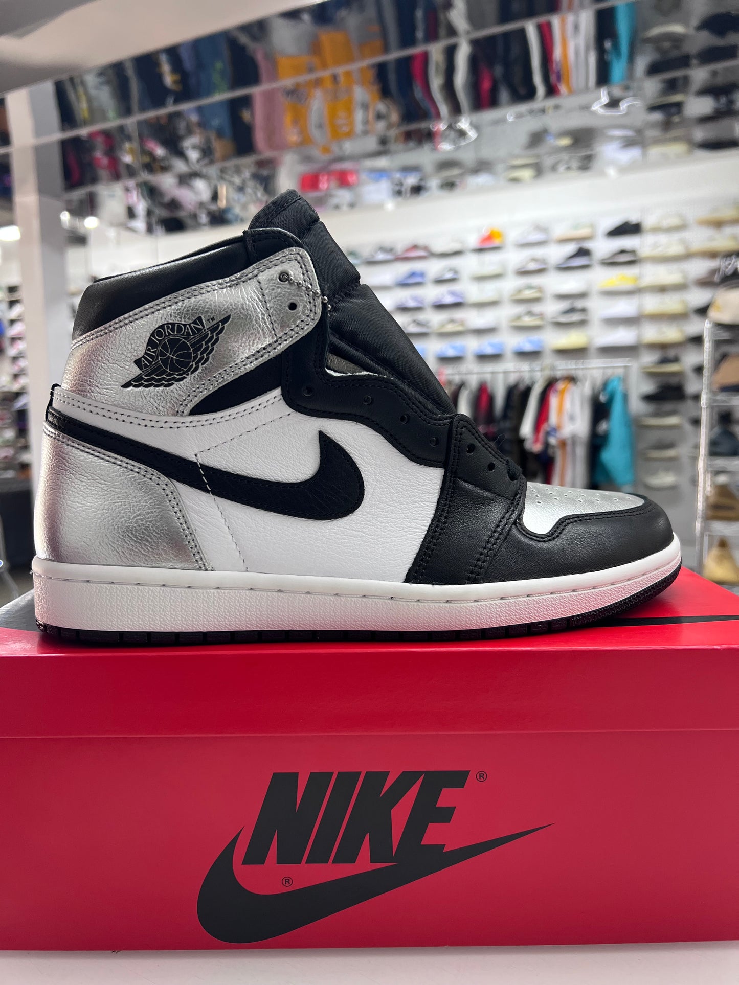 AJ 1 Silver Toe