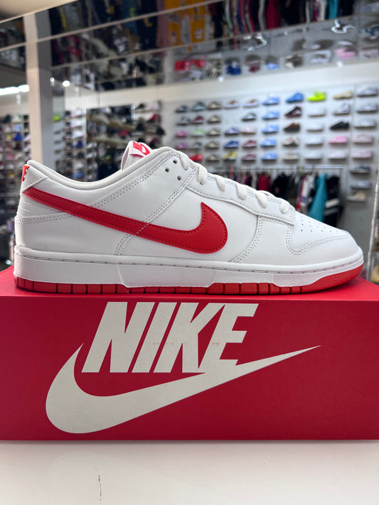 Dunk Low White Picante Red